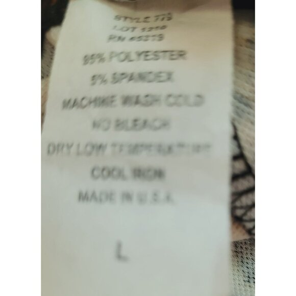 Park Avenue Leopard Print Bell Bottom Flare Pants L Pull On Elastic Waist - Picture 5 of 11